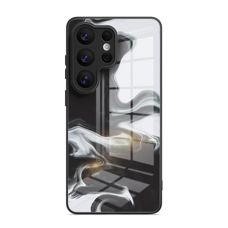 Black White - Samsung Glass Case