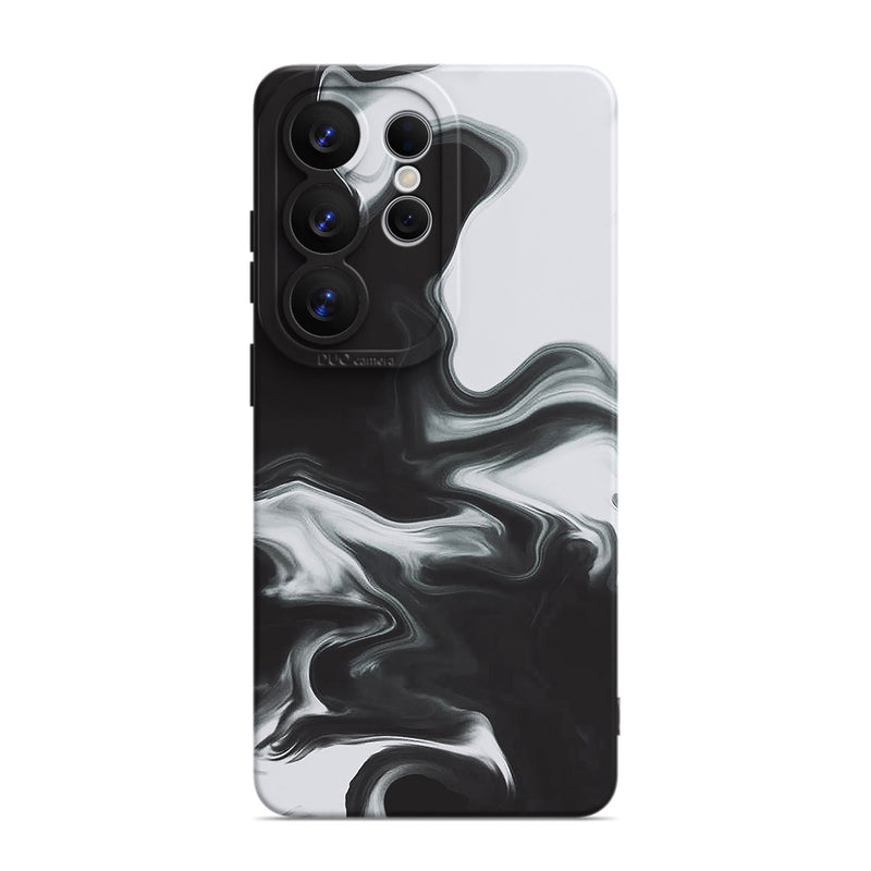 Black White - Samsung Silicone Case