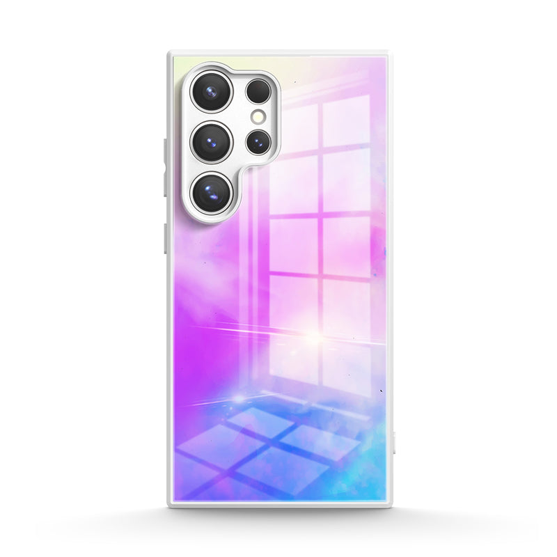 Pink Purple Fantasy - Samsung Glass Case