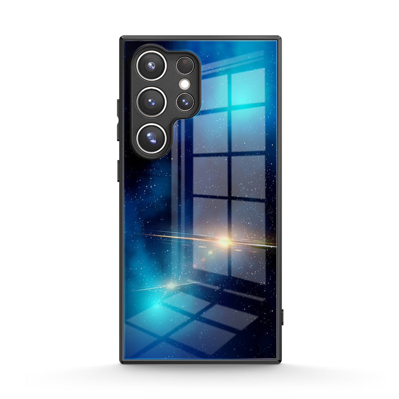 Blue King Star - Samsung Glass Case