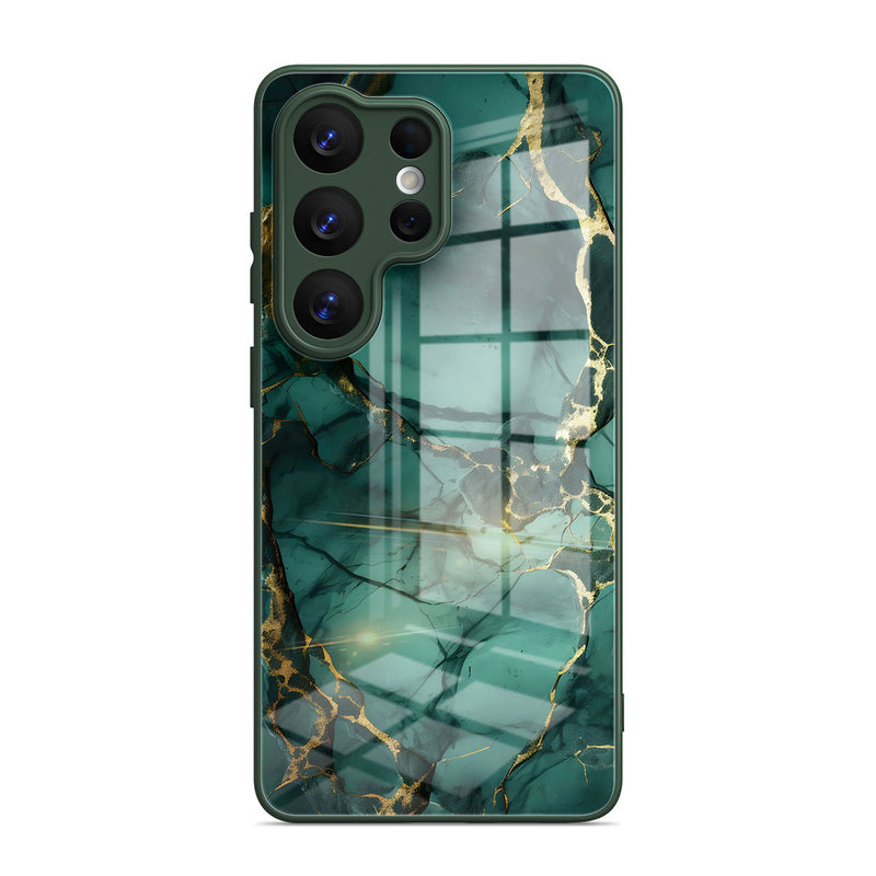Broken Agate Green - Samsung Glass Case