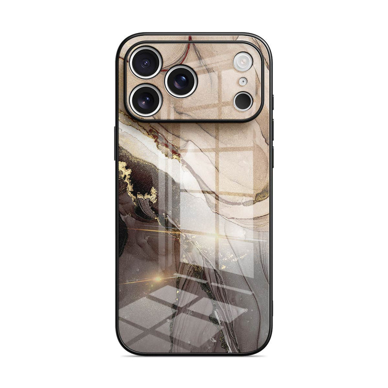 Elegant Brown - iPhone Glass Case