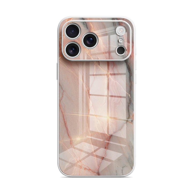 Elegant Rose Gold - iPhone Glass Case