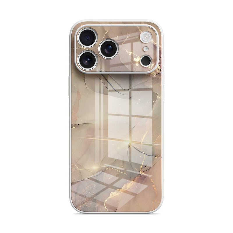 Elegant Brown - iPhone Glass Case