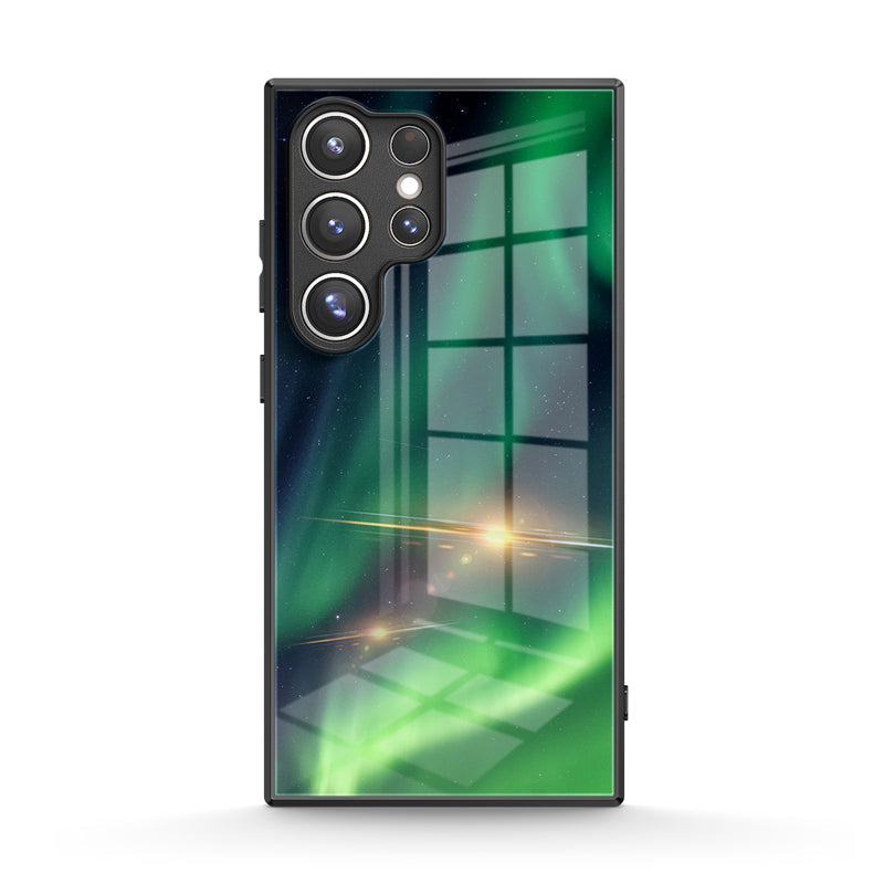 Aurora Green - Samsung Glass Case