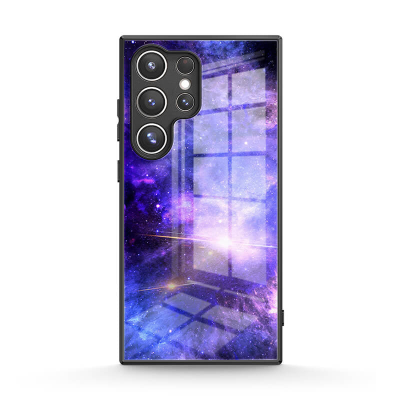 Blue-Purple Nebula - Samsung Glass Case