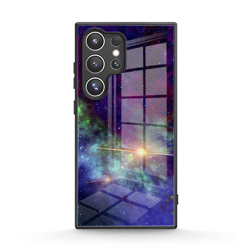 Psychedelic Purple World - Samsung Glass Case