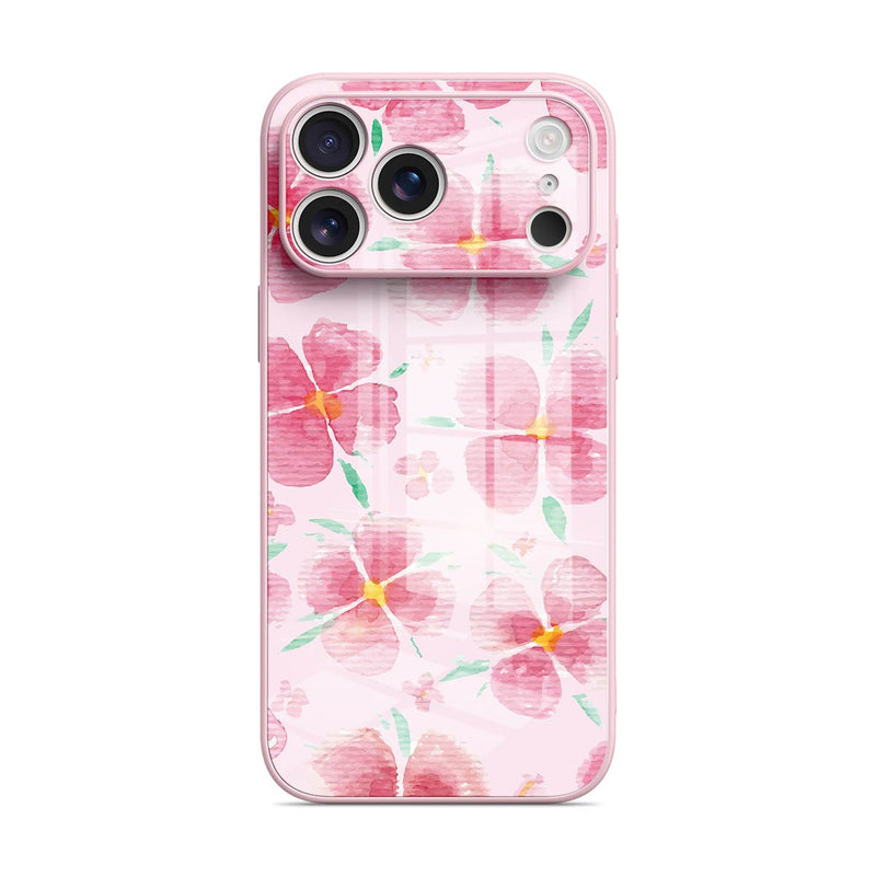 Pink Peach Blossom - iPhone Glass Case