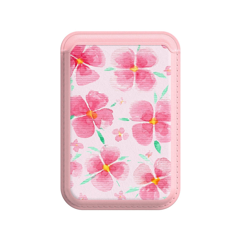 Pink Peach Blossom - iPhone Leather Wallet