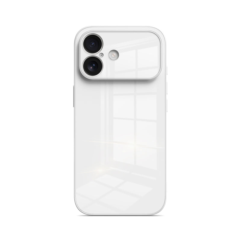 White - iPhone Glass Case