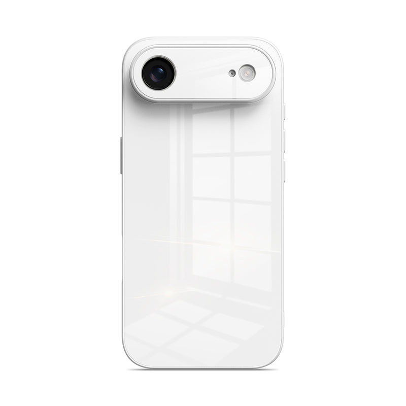 White - iPhone Glass Case
