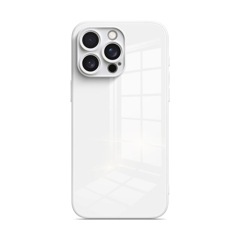 White - iPhone Glass Case
