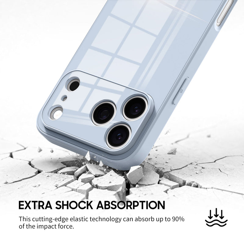 Blue Gray - iPhone Glass Case