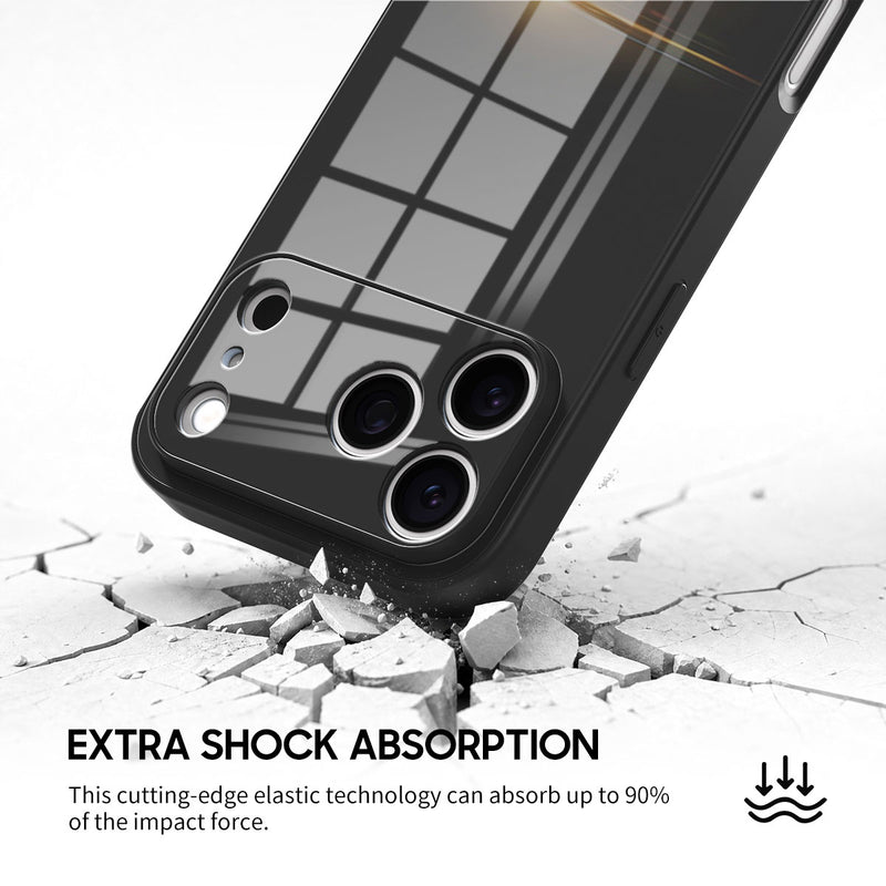 Black - iPhone Glass Case