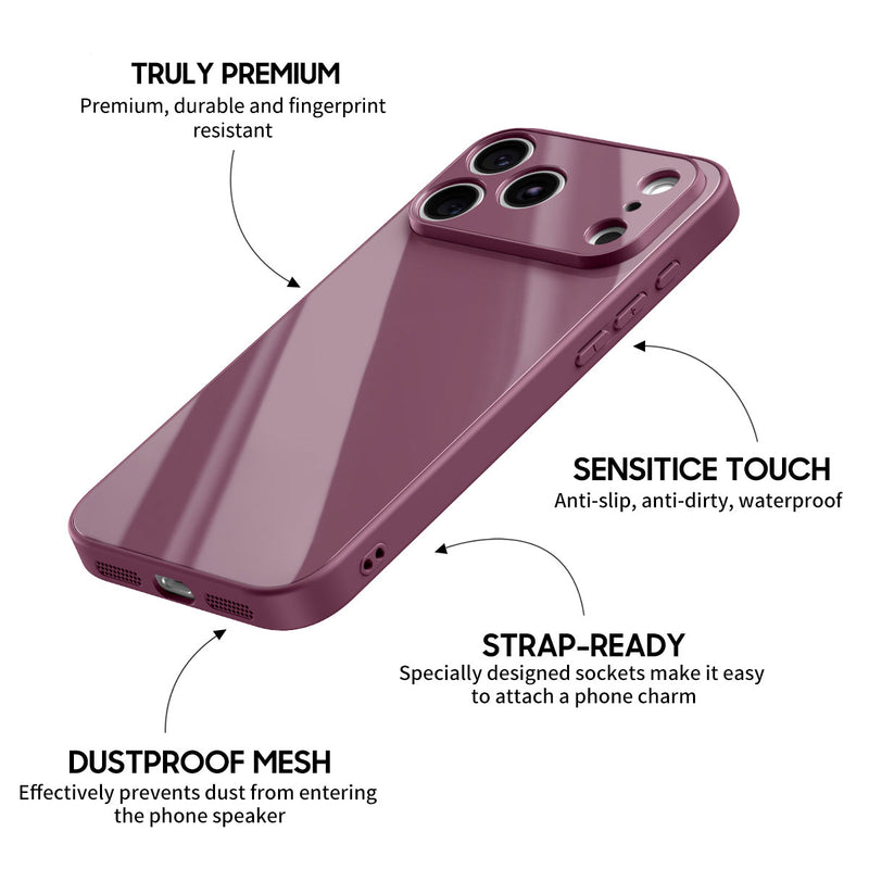 Plum - iPhone Glass Case