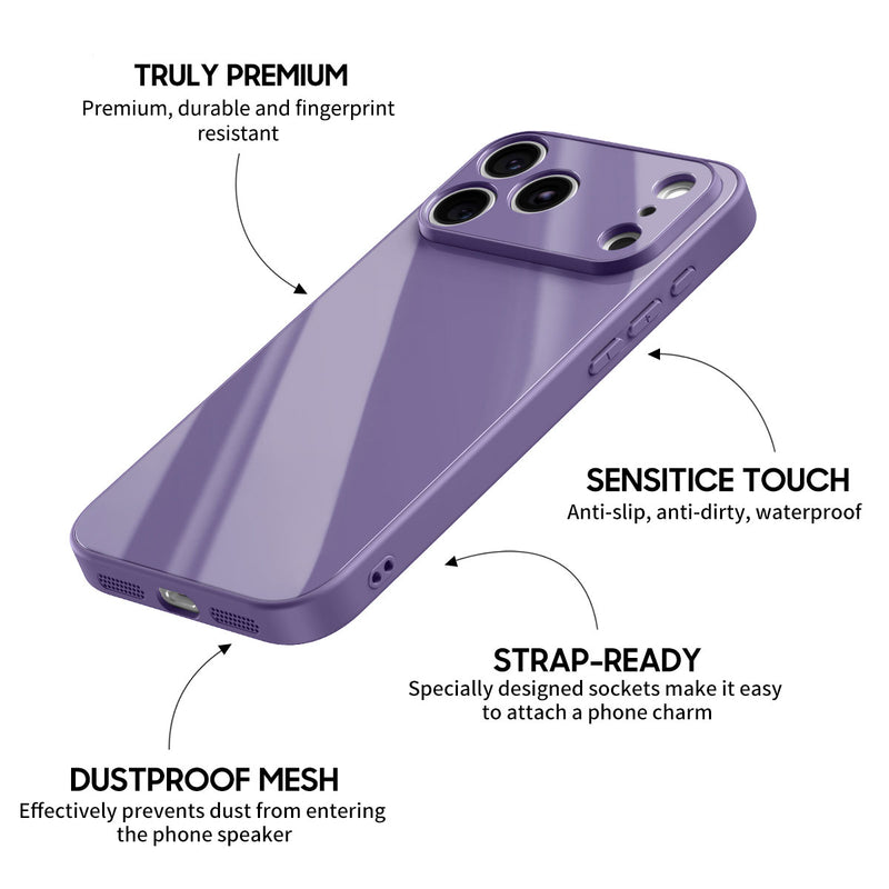 Dark Purple - iPhone Glass Case