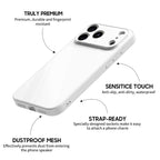 White - iPhone Glass Case