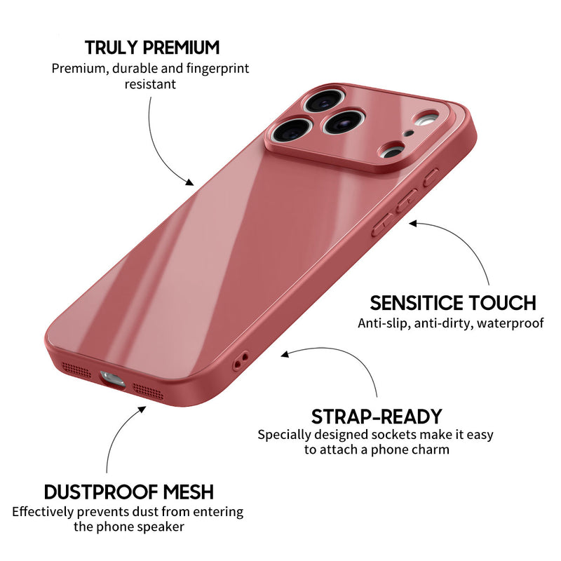 Camellia Red - iPhone Glass Case