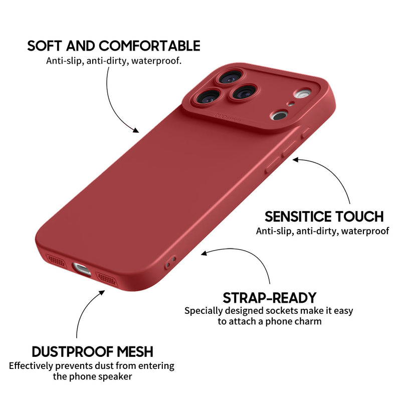 Camellia Red - iPhone Silicone Case