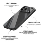 Black - iPhone Glass Case