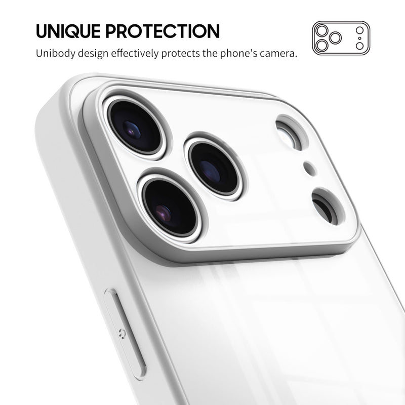 White - iPhone Glass Case