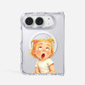 Little Girl With White Eyes - iPhone Crystal Clear Case