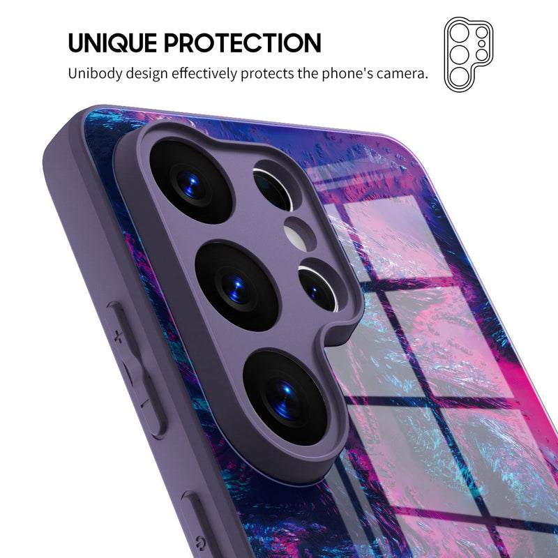 Psychedelic Nebula - Samsung Glass Case