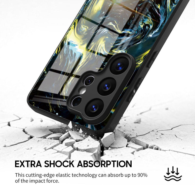 Dark Gold Matter - Samsung Glass Case