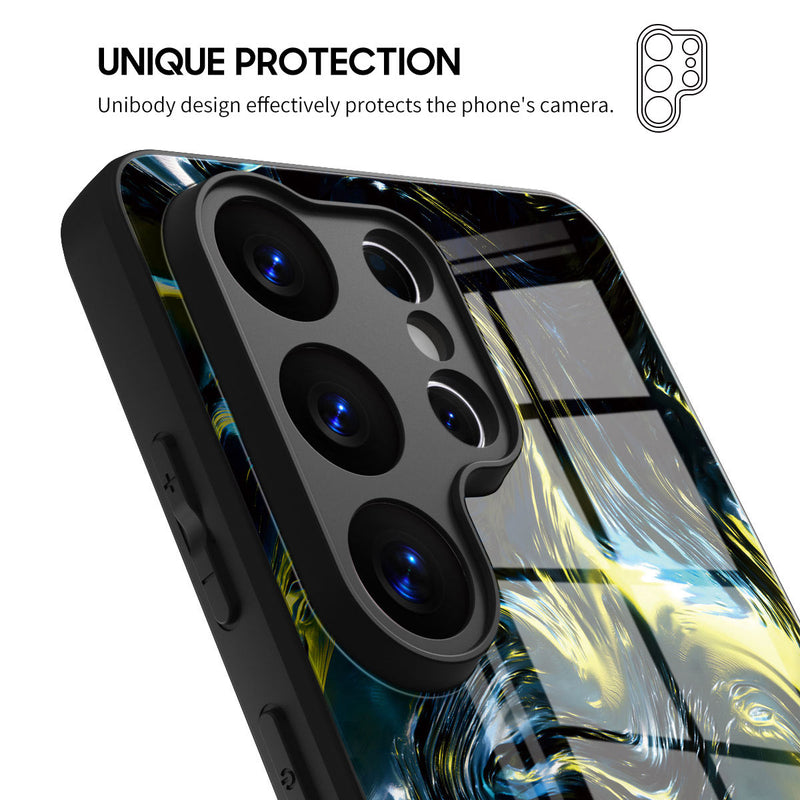 Dark Gold Matter - Samsung Glass Case