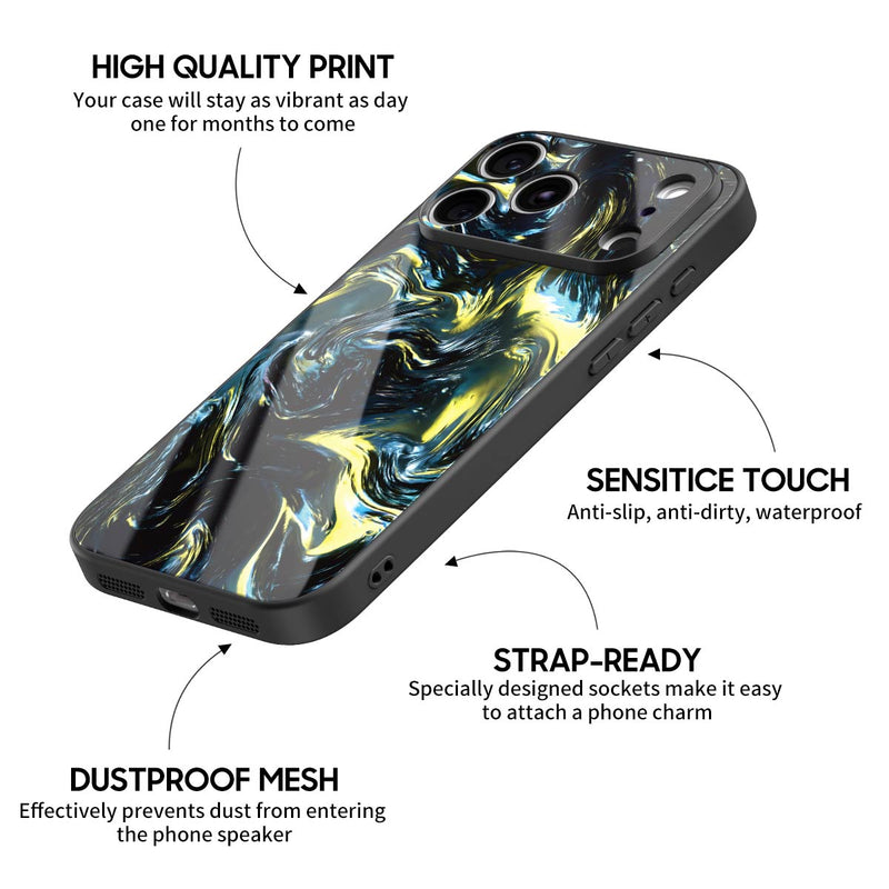 Dark Gold Matter - iPhone Glass Case