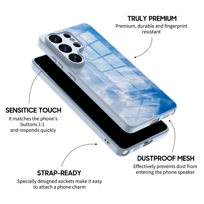 Clear Sky - Samsung Glass Case