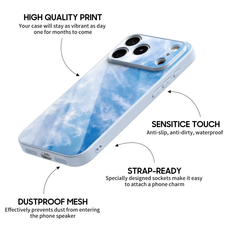 Clear Sky - iPhone Glass Case