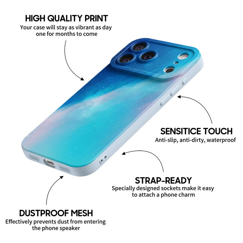 Blue Light Gradient - iPhone Silicone Case