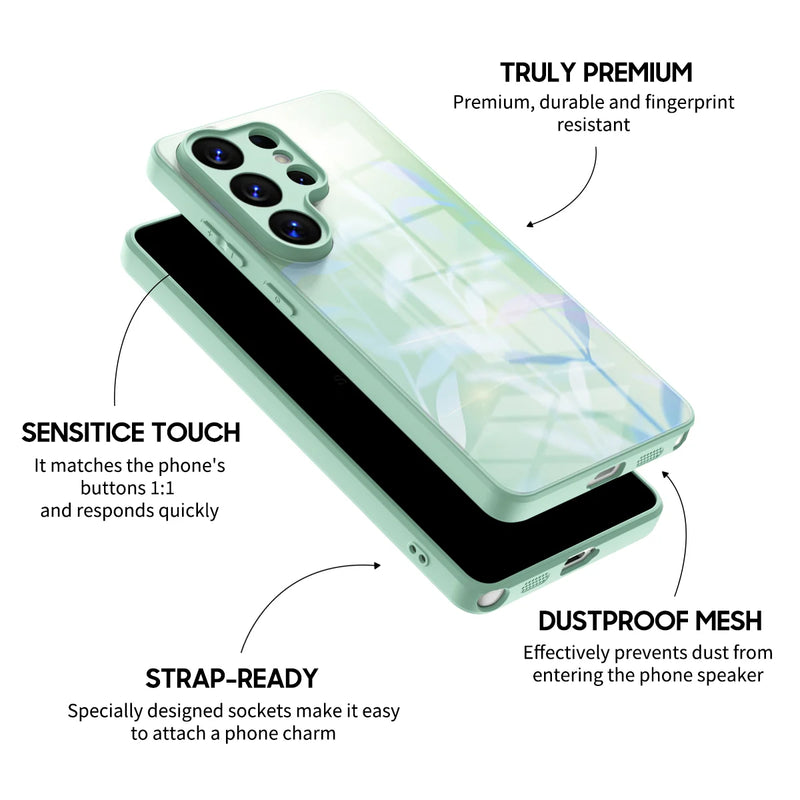 New Leaves - Samsung Glass Case