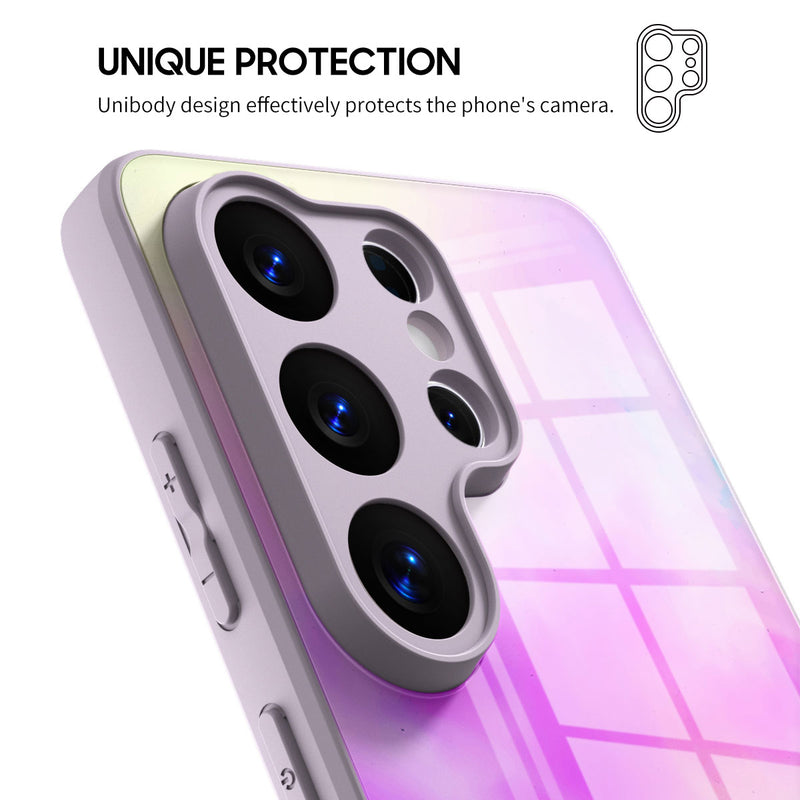 Pink Purple Fantasy - Samsung Glass Case