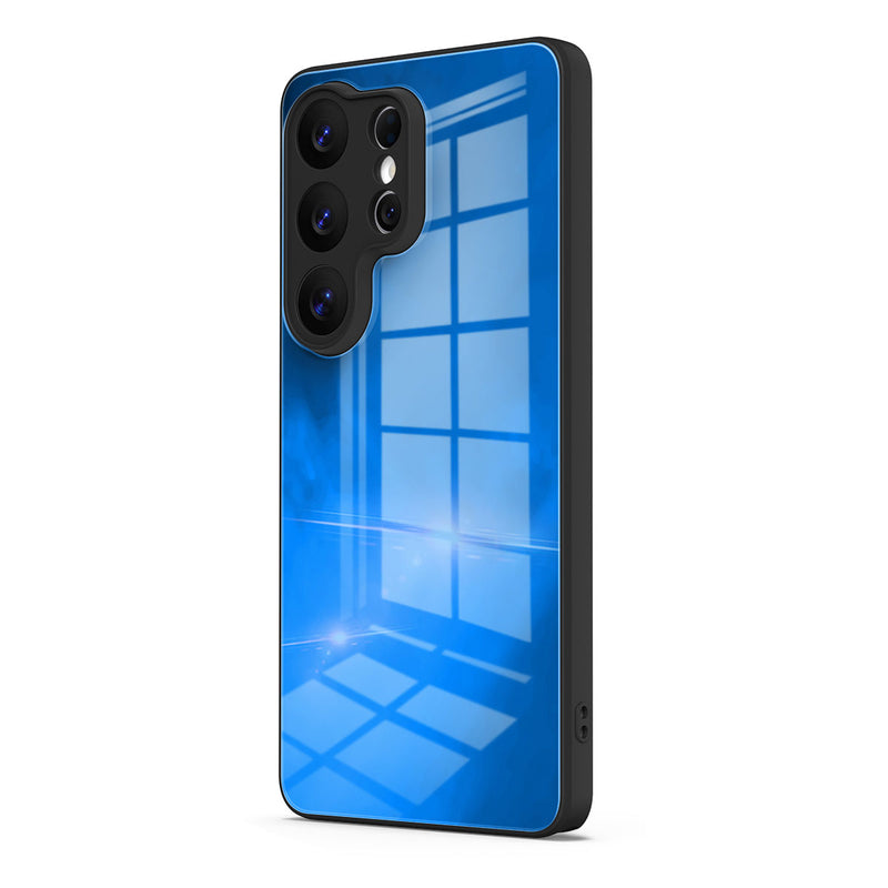 Blue Object - Samsung Glass Case