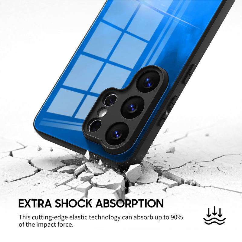 Blue Object - Samsung Glass Case