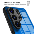 Blue Object - Samsung Glass Case