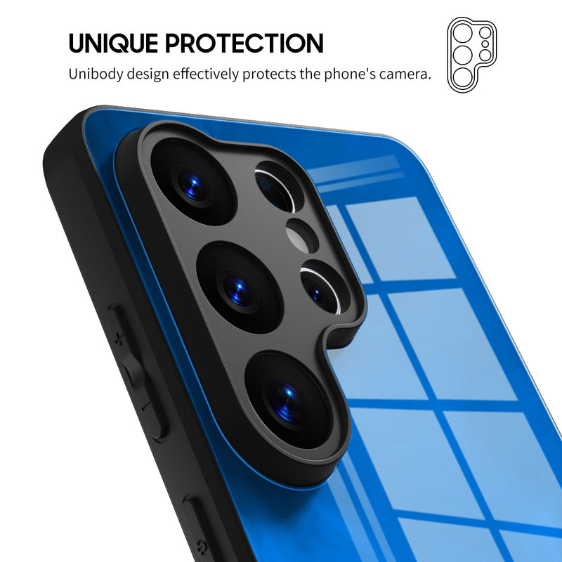 Blue Object - Samsung Glass Case