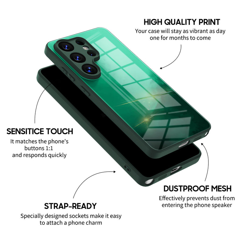 Midnight Green - Samsung Glass Case