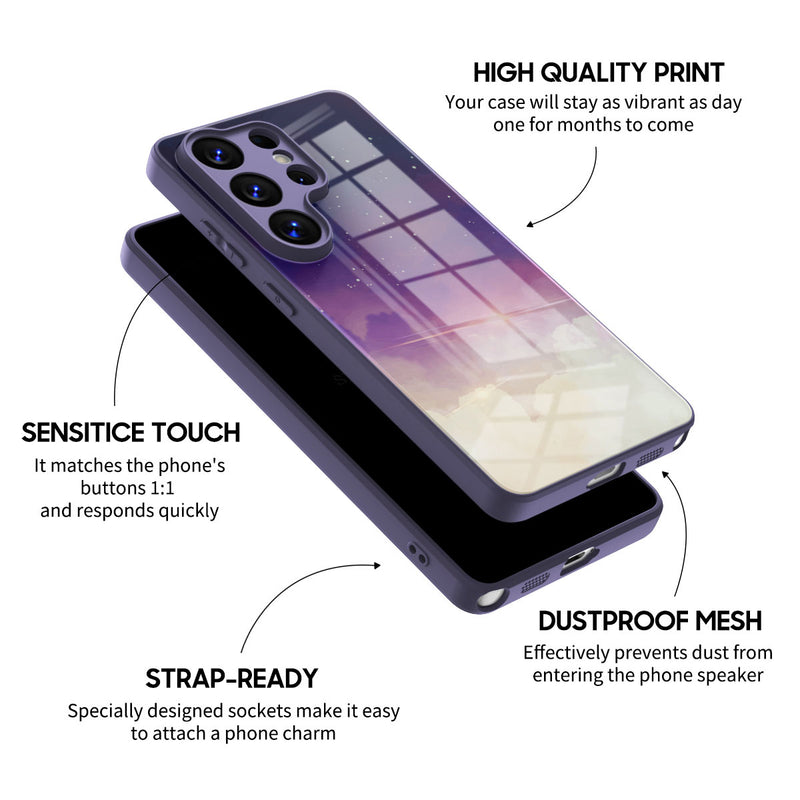Night Sky - Samsung Glass Case