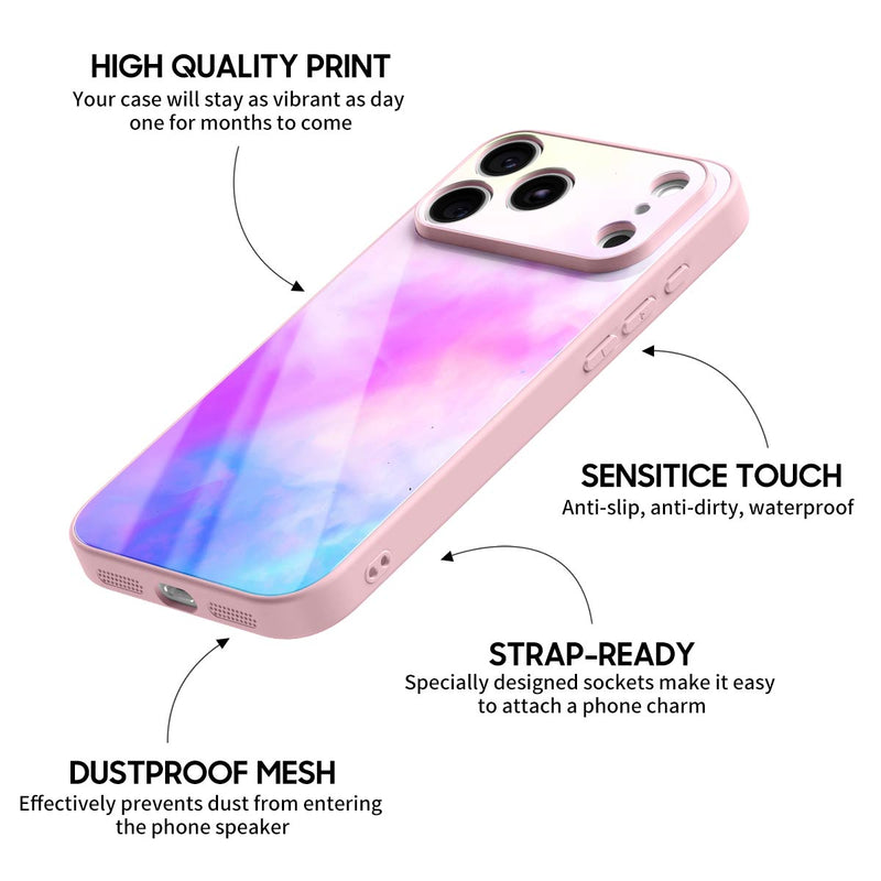 Pink Purple Fantasy - iPhone Glass Case