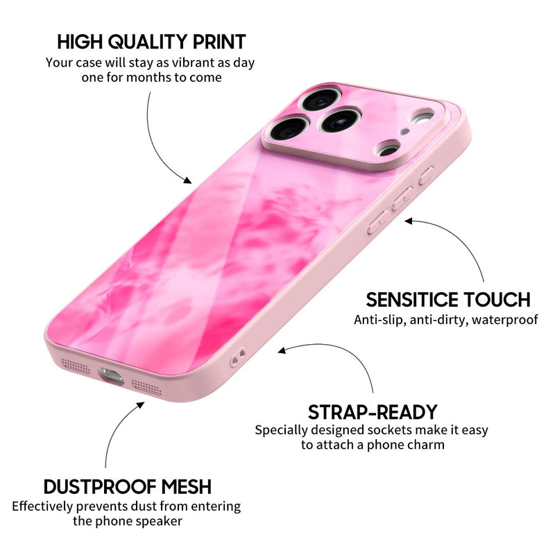 Pink Lava - iPhone Glass Case
