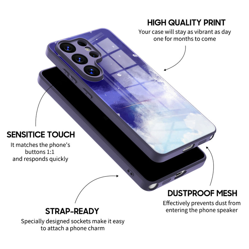Drifting In The Clouds - Samsung Glass Case