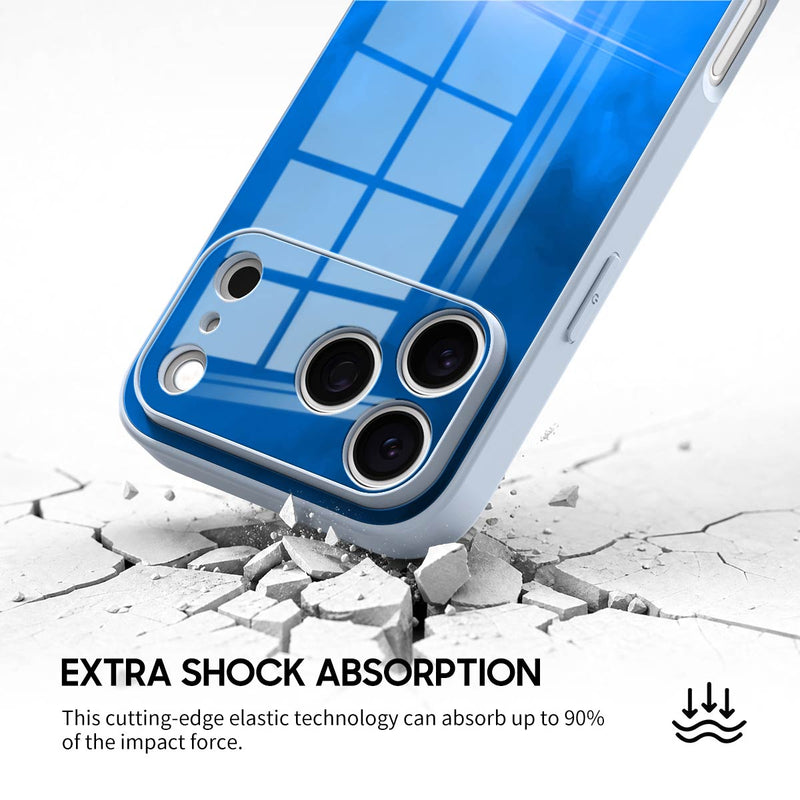 Blue Object - iPhone Glass Case