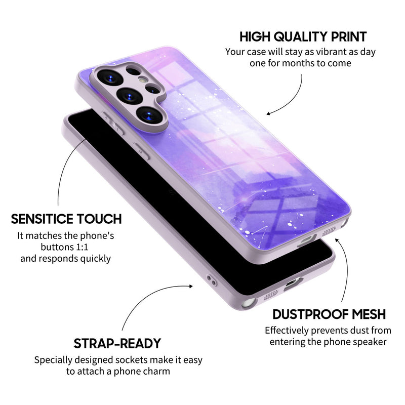 Astral Violet - Samsung Glass Case