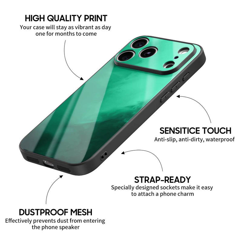 Midnight Green - iPhone Glass Case