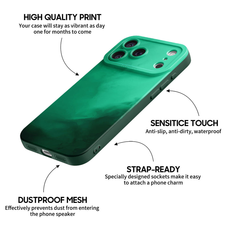 Midnight Green - iPhone Silicone Case