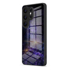 Purple Planet - Samsung Glass Case
