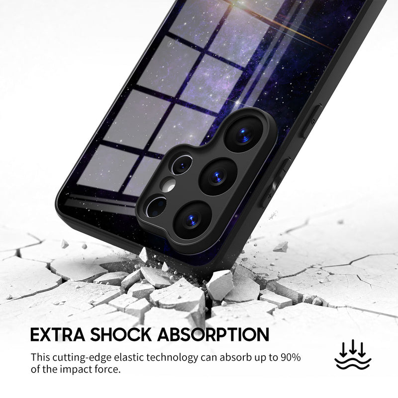 Purple Planet - Samsung Glass Case